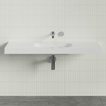 Stadium Accessible 1200mm Gloss White Composite Wall Hung Basin